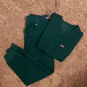 Figs Scrubs Hunter Green